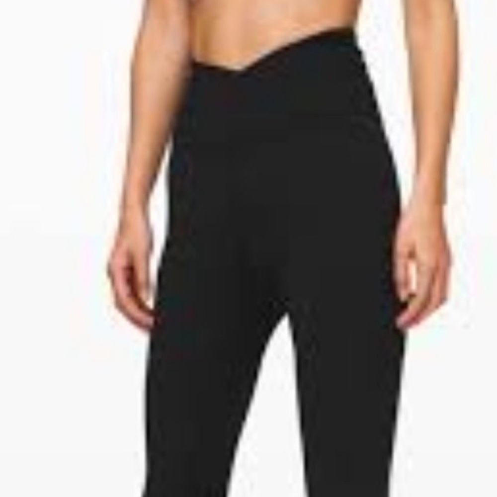 Lululemon black asymmetrical  align V- waste legging “30